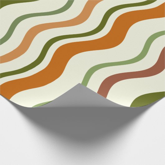 Clay Algae Waves Geschenkpapier (Ecke)