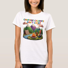 Clay Art “Campfire Calories Don’t Count” Scene T-Shirt