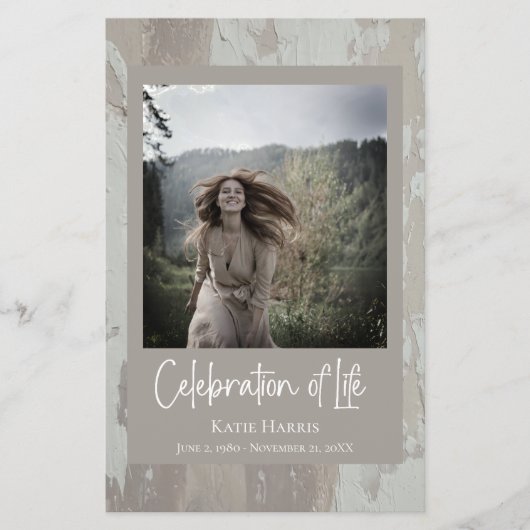 Clay Beeral Script Feier zum Lebensbudget Flyer (Vorne)