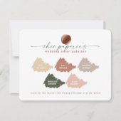 Clay & Blush Pink 2022 Palette Hochzeitsfarben Kar (Vorderseite)