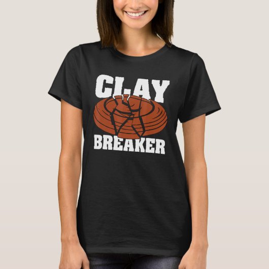 Clay Breaker Tontaube Shooting Sport Ziel Cla T-Shirt (Vorderseite)