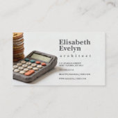 Clay-Crafted Financial Tools Visitenkarte (Rückseite)