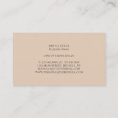 Clay Doll Maker Artist Mannequin Mode Visitenkarte (Rückseite)