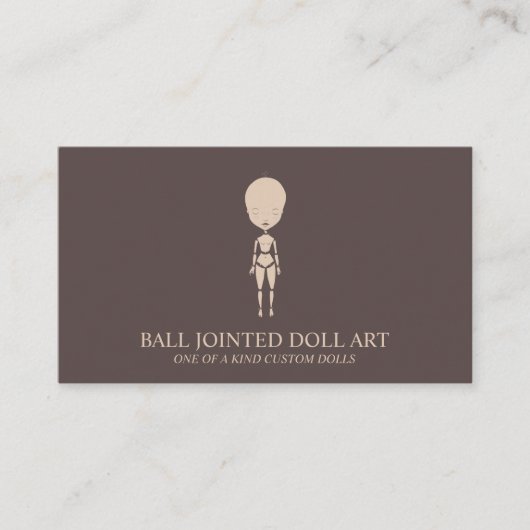 Clay Doll Maker Artist Mannequin Mode Visitenkarte (Vorderseite)