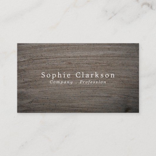 Clay-Effekt, rustikal Visitenkarte (Vorderseite)