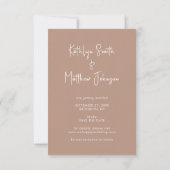 Clay Fun Script Modernes Foto Minimalistische Hoch Save The Date (Rückseite)