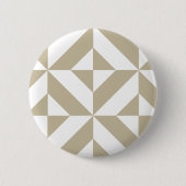 Clay Geometric Deko Cube Pattern Button (Vorderseite)