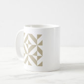 Clay Geometric Deko Cube Pattern Kaffeetasse (Vorderseite Links)