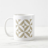 Clay Geometric Deko Cube Pattern Kaffeetasse (Links)