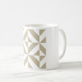 Clay Geometric Deko Cube Pattern Kaffeetasse (VorderseiteRechts)