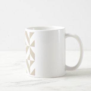 Clay Geometric Deko Cube Pattern Kaffeetasse