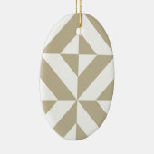 Clay Geometric Deko Cube Pattern Keramik Ornament (Rechts)