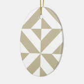 Clay Geometric Deko Cube Pattern Keramik Ornament (Links)