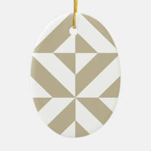 Clay Geometric Deko Cube Pattern Keramik Ornament