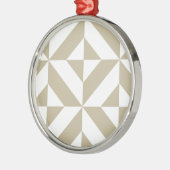 Clay Geometric Deko Cube Pattern Ornament Aus Metall (Links)