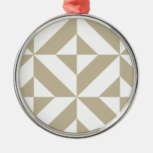 Clay Geometric Deko Cube Pattern Ornament Aus Metall