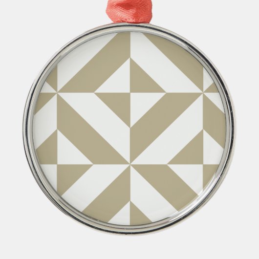 Clay Geometric Deko Cube Pattern Ornament Aus Metall (Vorne)