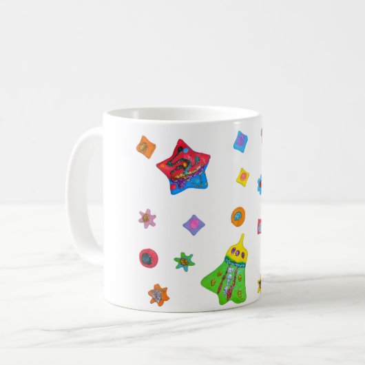 Clay Glitzern Tassen (Vorderseite Links)