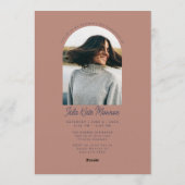 Clay Grad Announcement and Invitation with Photo Einladung (Rückseite)