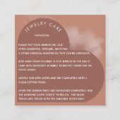 Clay Heart Arch Juwelierpflege Anleitung Danke Quadratische Visitenkarte (Vorderseite)