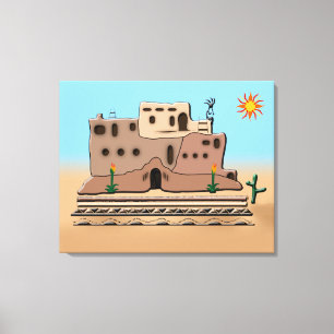 Clay House Canvas Print Leinwanddruck