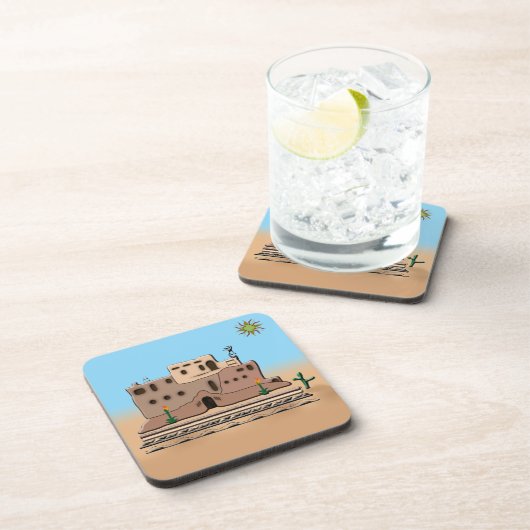 Clay House Getränkeuntersetzer (Rechte Seite)