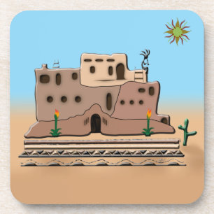 Clay House Getränkeuntersetzer