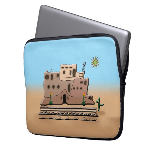 Clay House Laptopschutzhülle (Vorderseite Links)