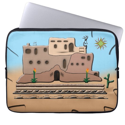 Clay House Laptopschutzhülle (Vorderseite)