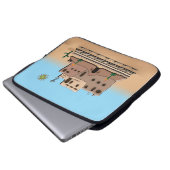 Clay House Laptopschutzhülle (Vorne Knopf)