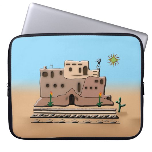 Clay House Laptopschutzhülle (Vorderseite)