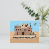Clay House Postkarte (Stehend Vorderseite)