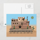 Clay House Postkarte (Vorne/Hinten)