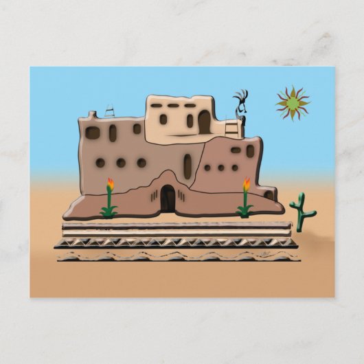 Clay House Postkarte (Vorderseite)