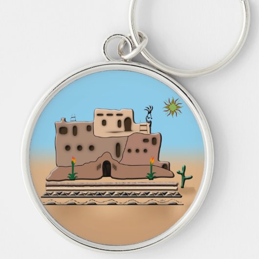 Clay House Schlüsselanhänger (Vorne)