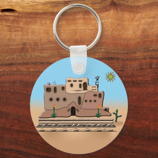 Clay House Schlüsselanhänger (Vorderseite)