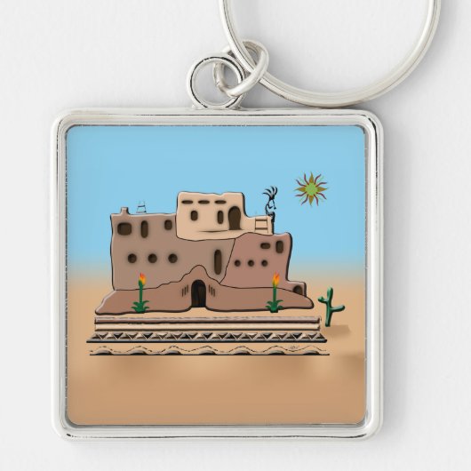 Clay House Schlüsselanhänger (Vorne)