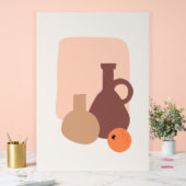 Clay Jars und Orange Acrylschild (Hochzeit)