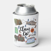 Clay-Landkreis Dosenkühler (Kanne Vorderseite)