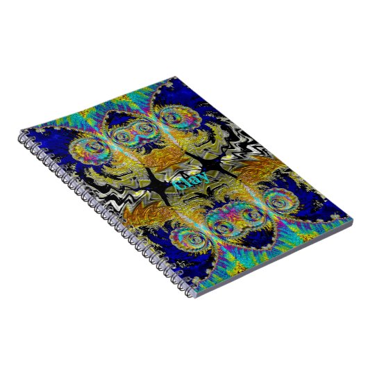 CLAY ~ mehrfarbiges Fraktal Notizblock (Rechte Seite)