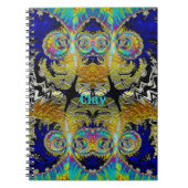 CLAY ~ mehrfarbiges Fraktal Notizblock (Vorderseite)