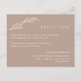 Clay Modern Stencied Botanical Details Begleitkarte