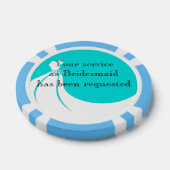 Clay Poker Chip Trauzeugin oder Bridesmaid Invite (Einzeln)