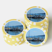 Clay Poker Chips Boston City Hafen Segel-Schiff se (Stapel)