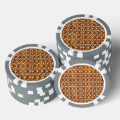 Clay Poker Chips Golden Jewel Patterns (Stapel)