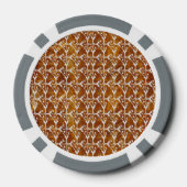 Clay Poker Chips Golden Jewel Patterns (Rückseite)