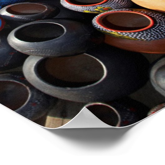Clay Pots, Hazyview, Mpumalanga, Südafrika Poster (Ecke)