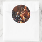 Clay Pots, Hazyview, Mpumalanga, Südafrika Runder Aufkleber (Tasche)