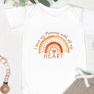 Clay Rainbow - Ich liebe meine Mutti mit meinem ga Baby Strampler