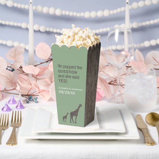 Clay Safari Giraffe, Rustikale Hochzeit Geschenkschachtel (Hochzeit)